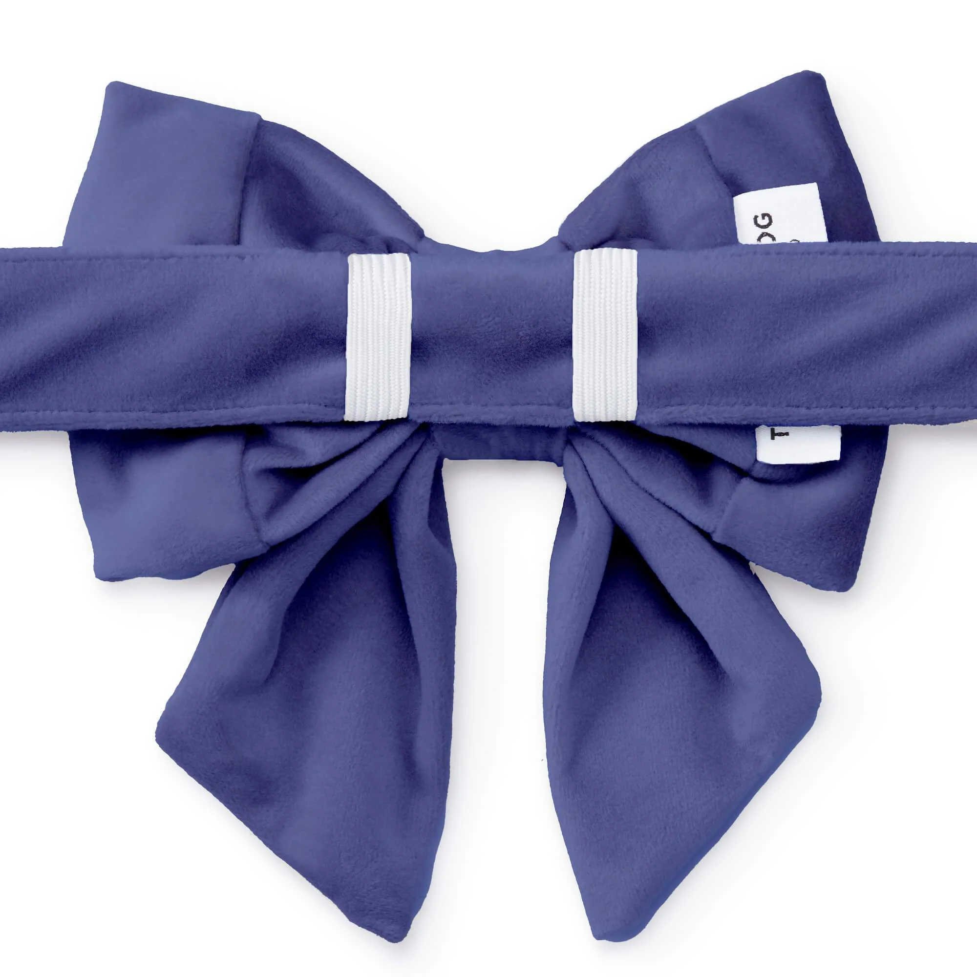 Navy Velvet Lady Dog Bow