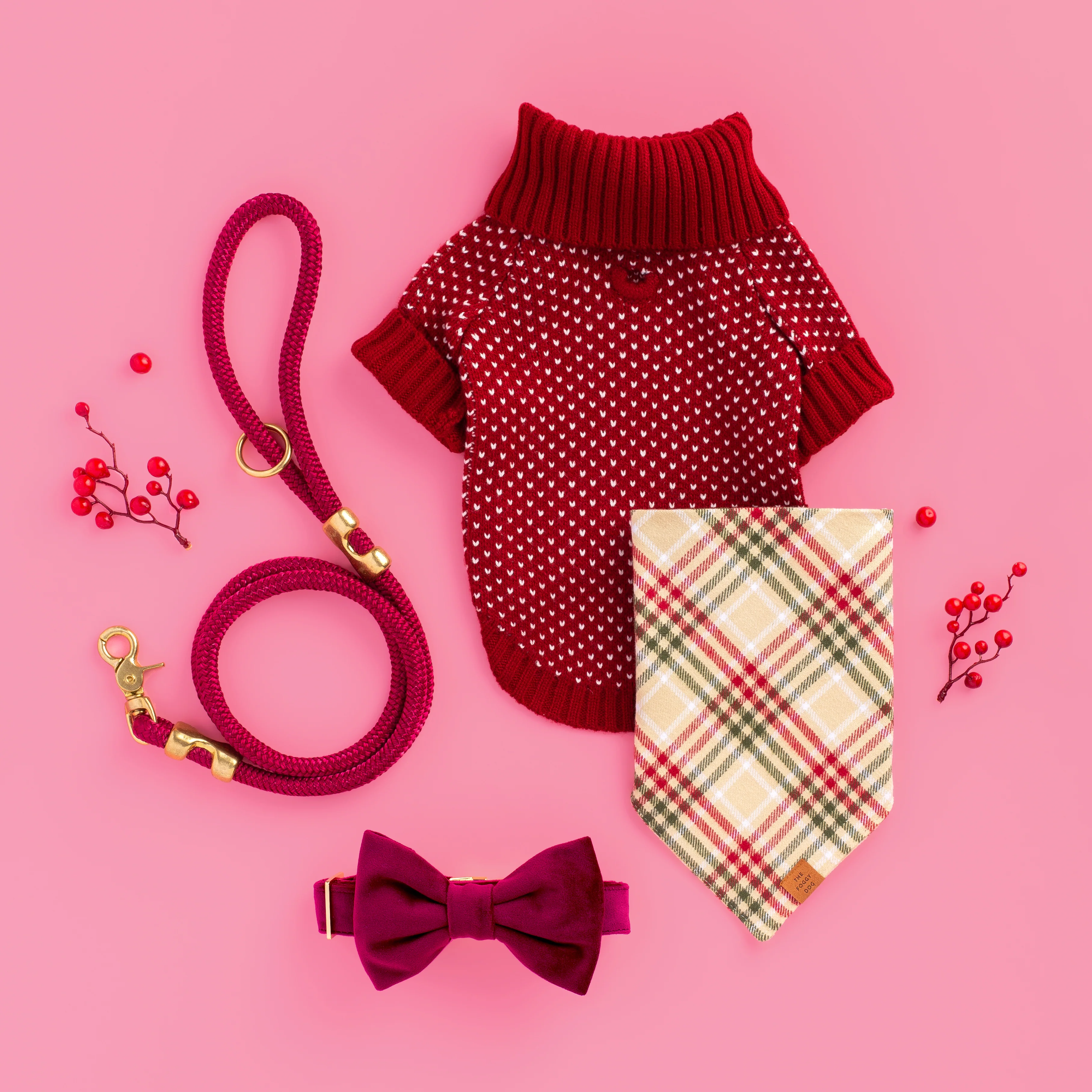 Heart Stitch Dog Sweater