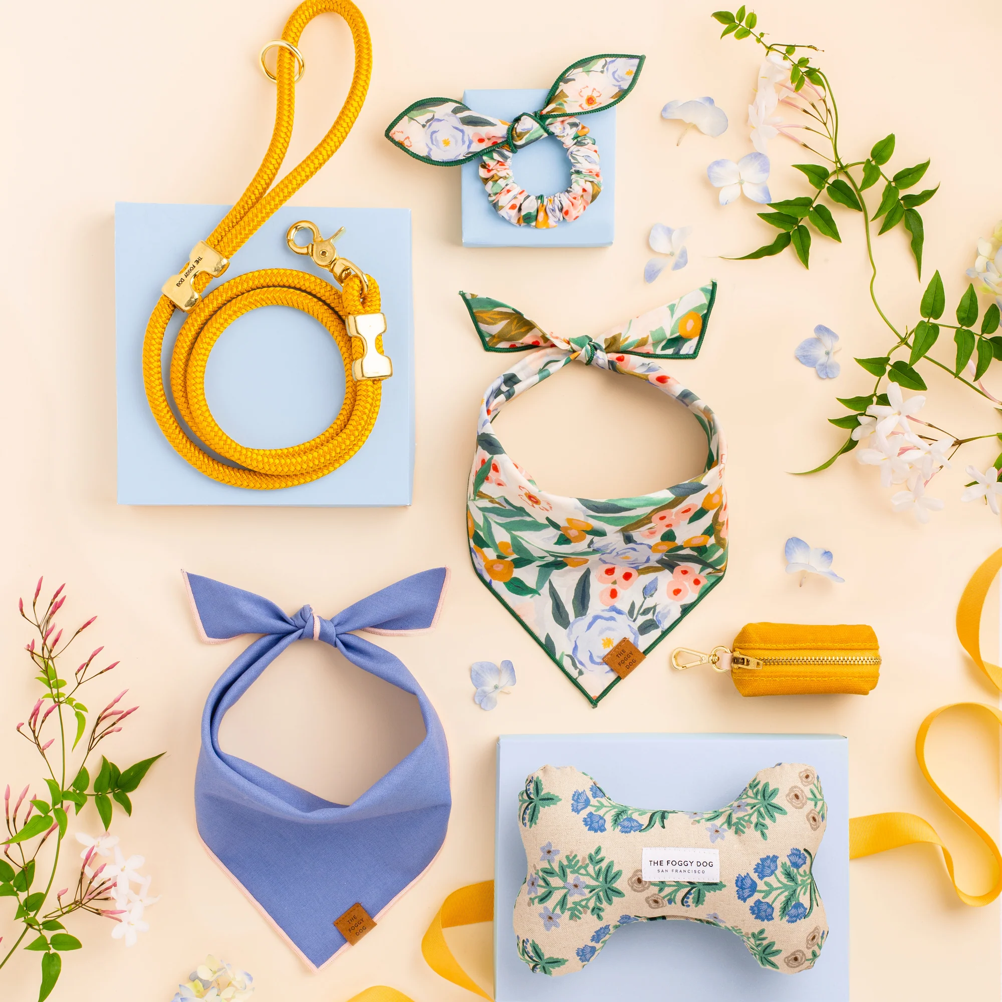 Sunflower Waxed Canvas Waste Bag Dispenser