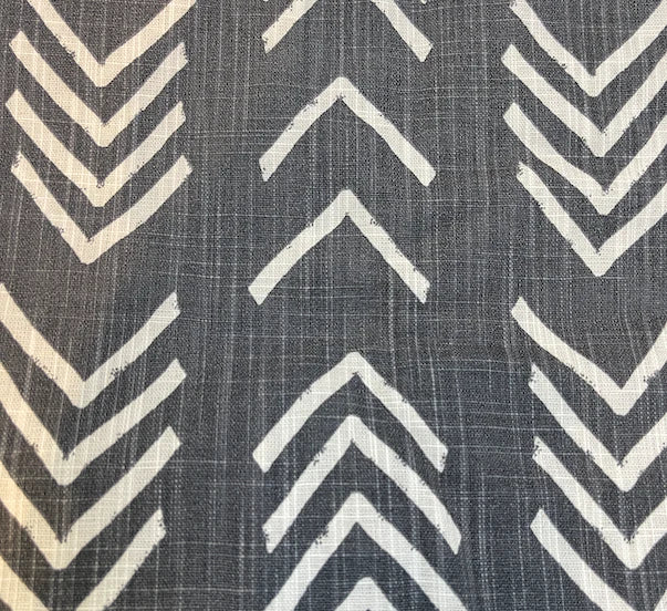 Modern Mud Cloth Black Dog Bed