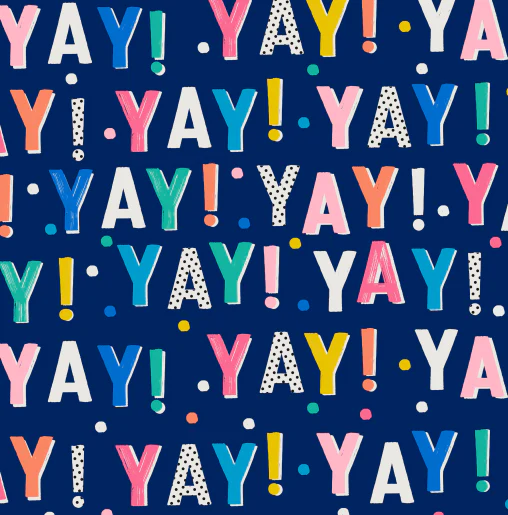 Birthday Yay Navy Dog Bandana