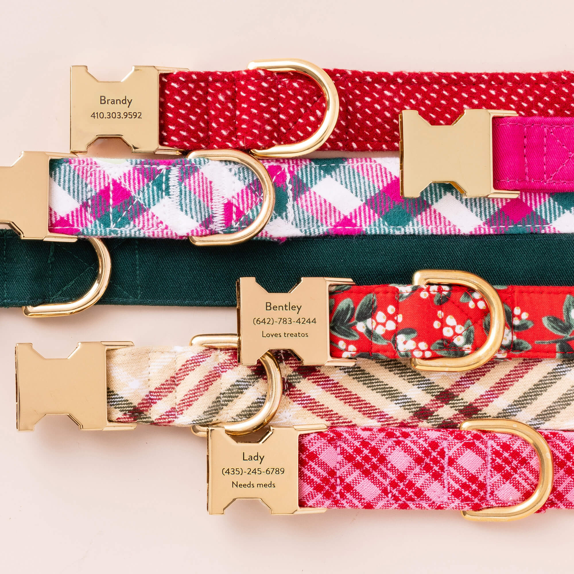 Rifle Paper Co. x TFD Mistletoe Dog Collar