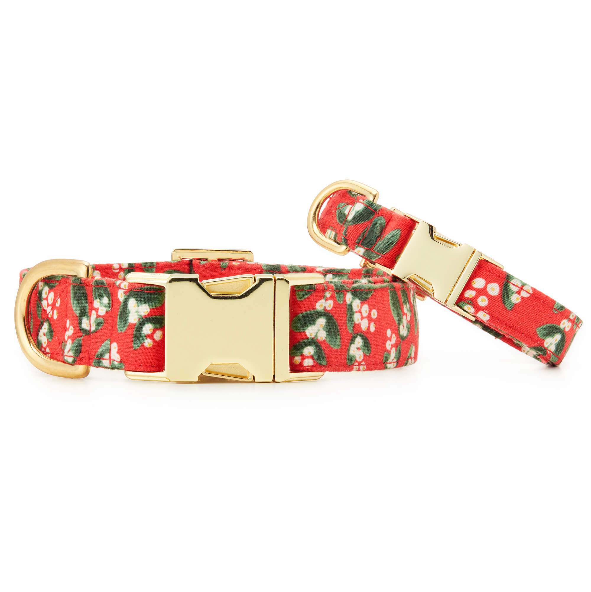 Rifle Paper Co. x TFD Mistletoe Dog Collar