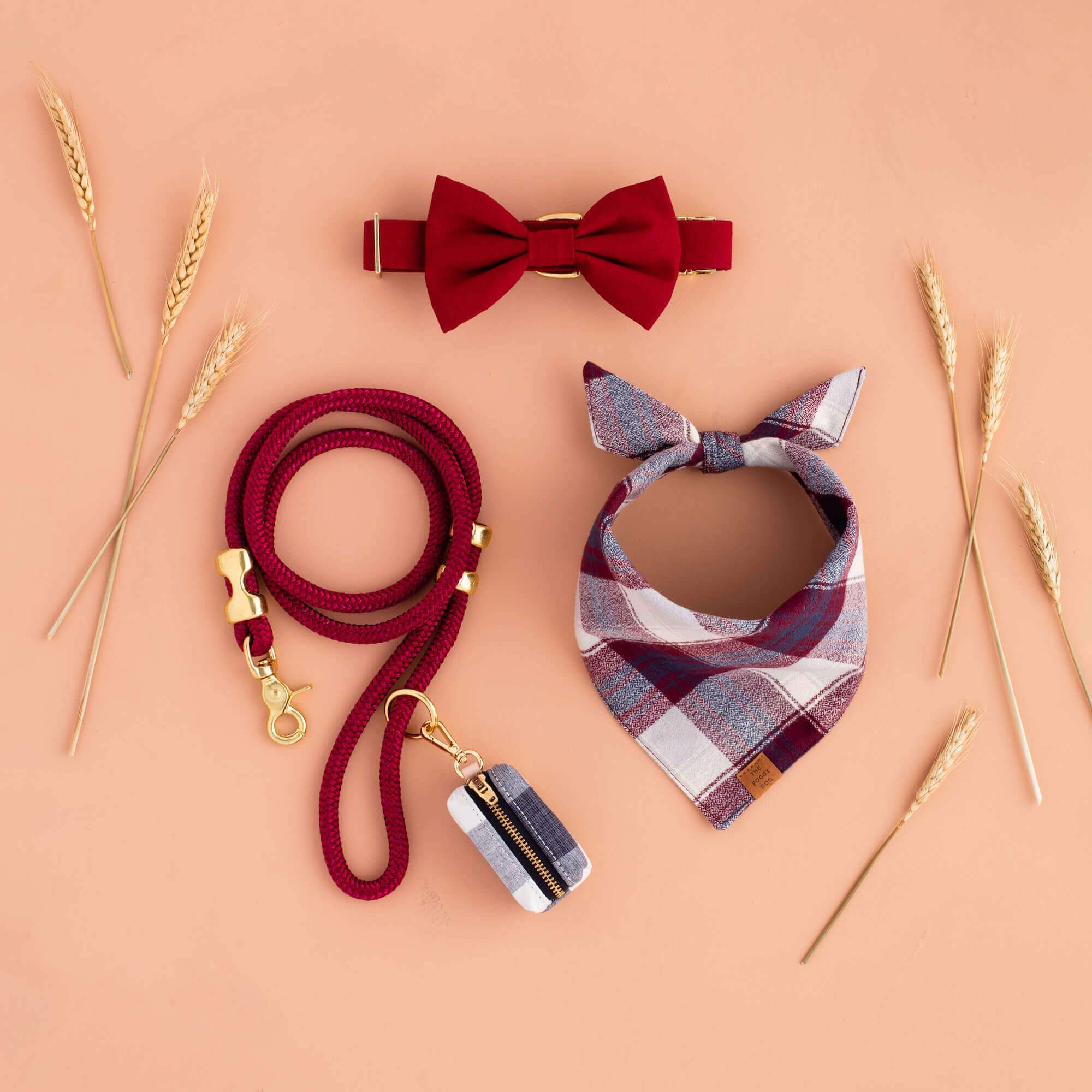 Wine Marine Rope Dog Leash