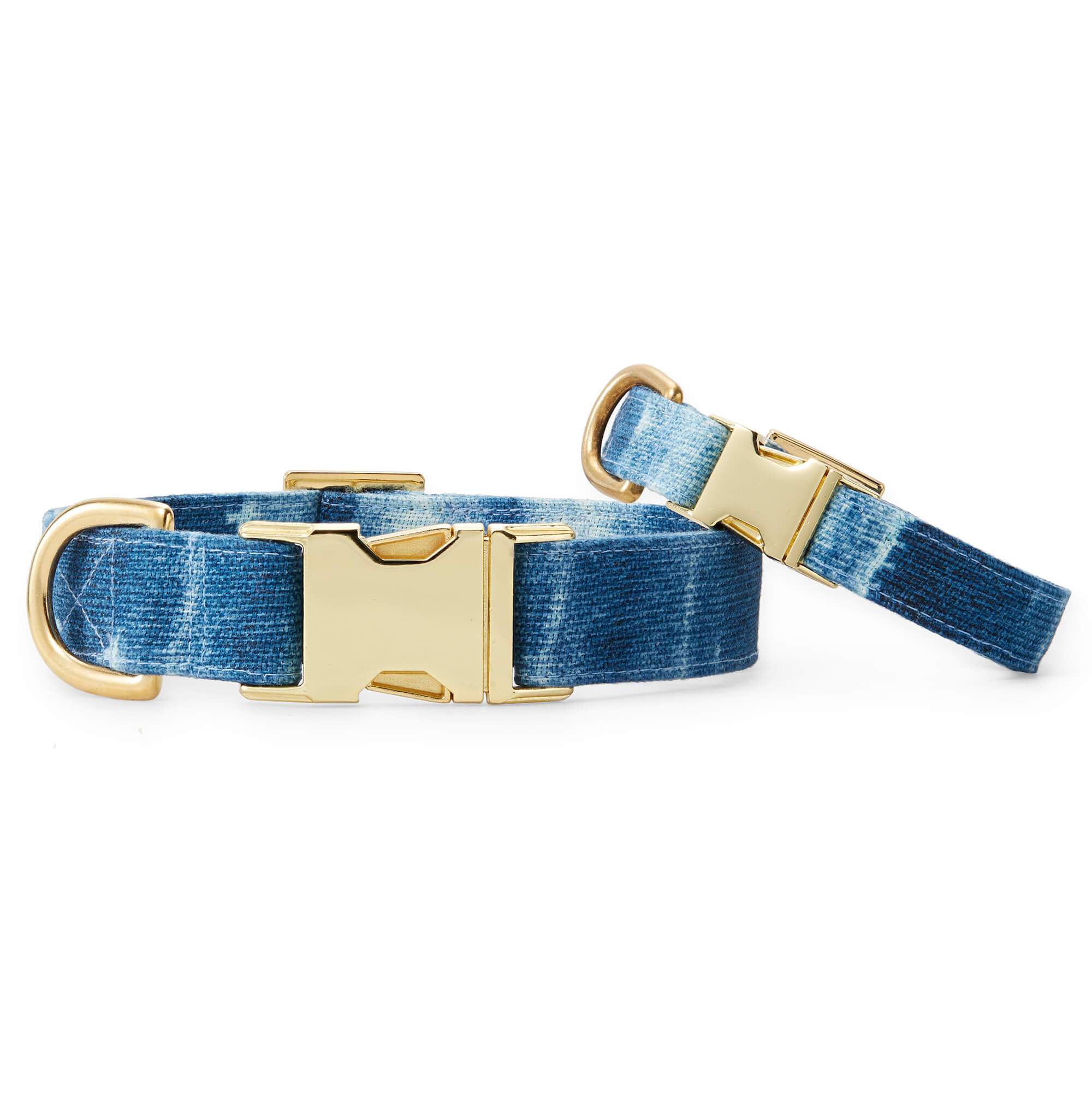 Indigo Mud Cloth Dog Collar