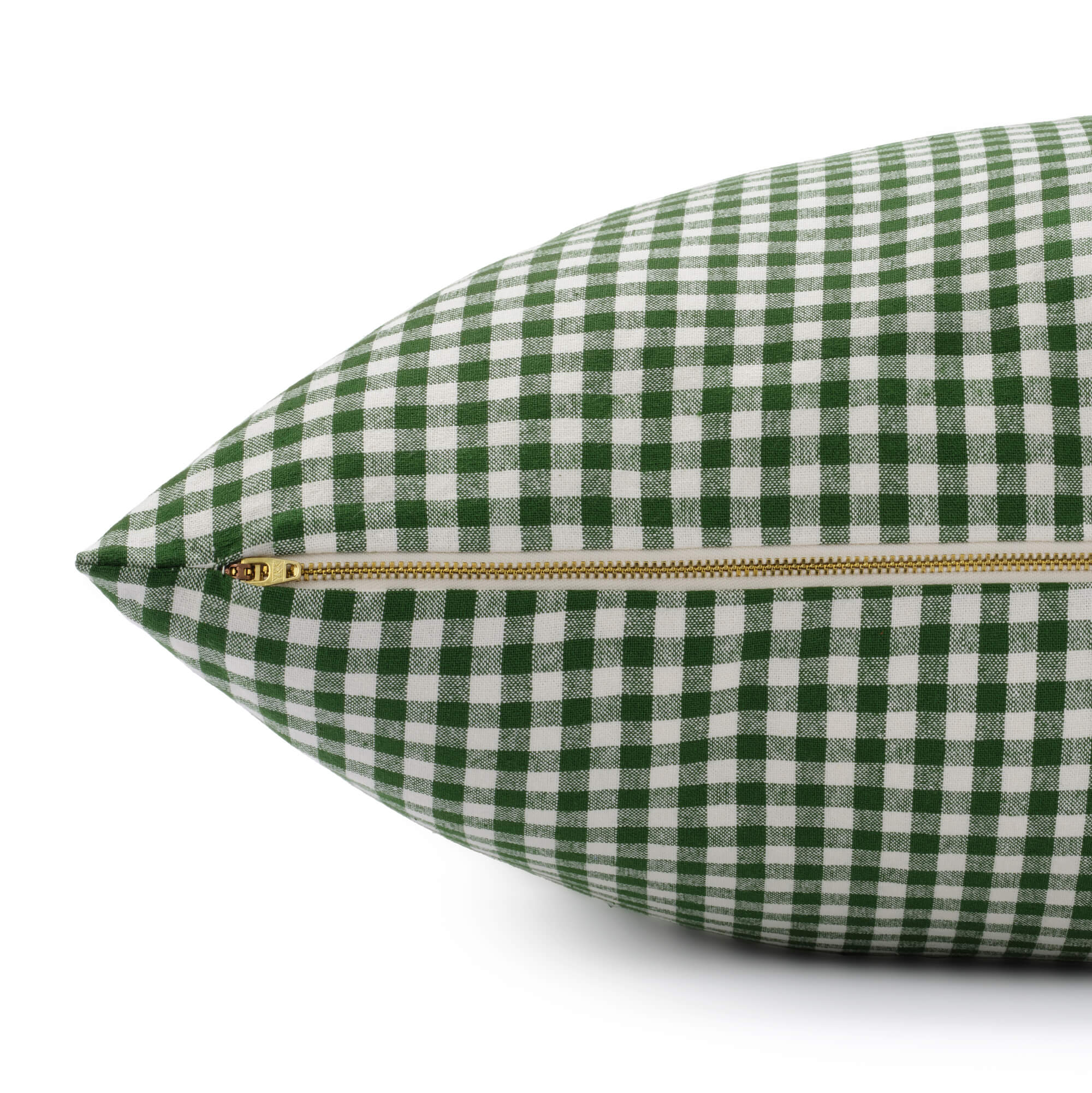 Heather Taylor Home x TFD Mini Gingham Hunter Green Dog Bed
