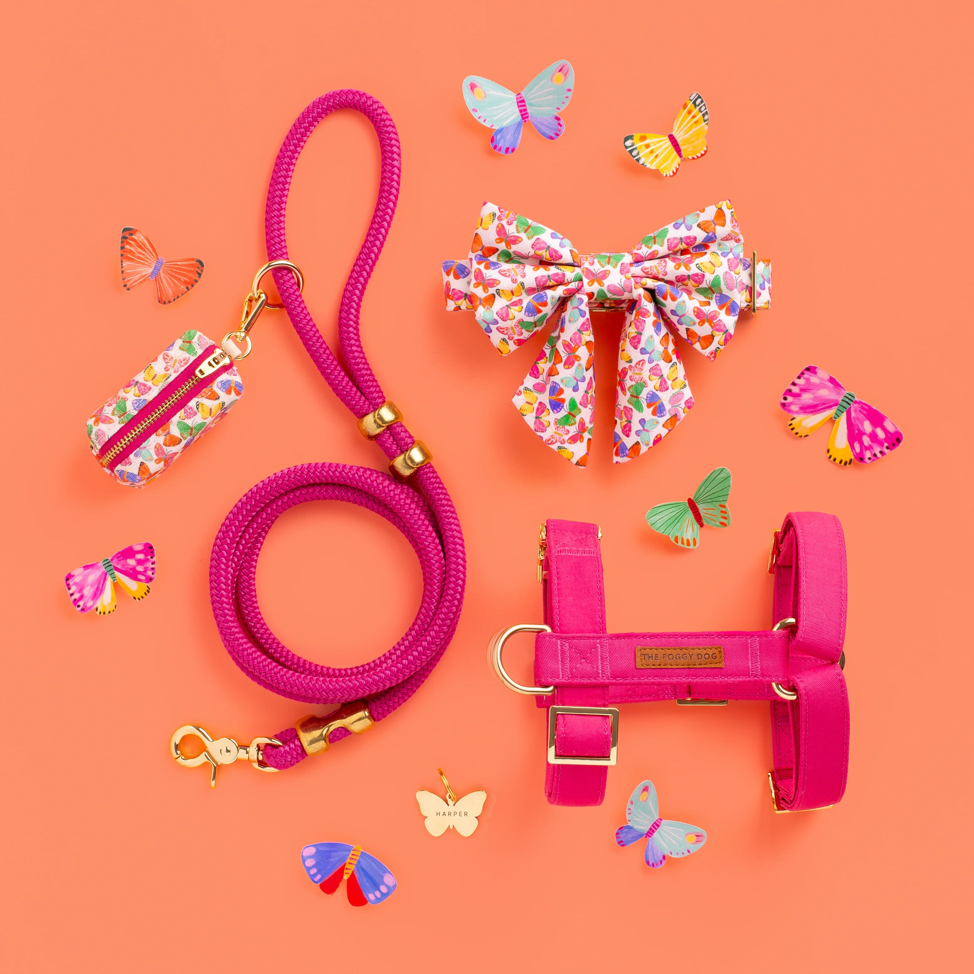 Hot Pink Dog Harness