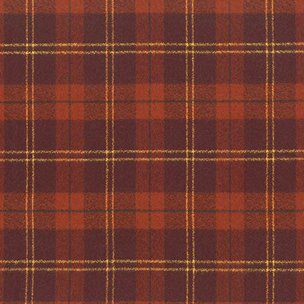 Cider Plaid Flannel Lady Bow Collar