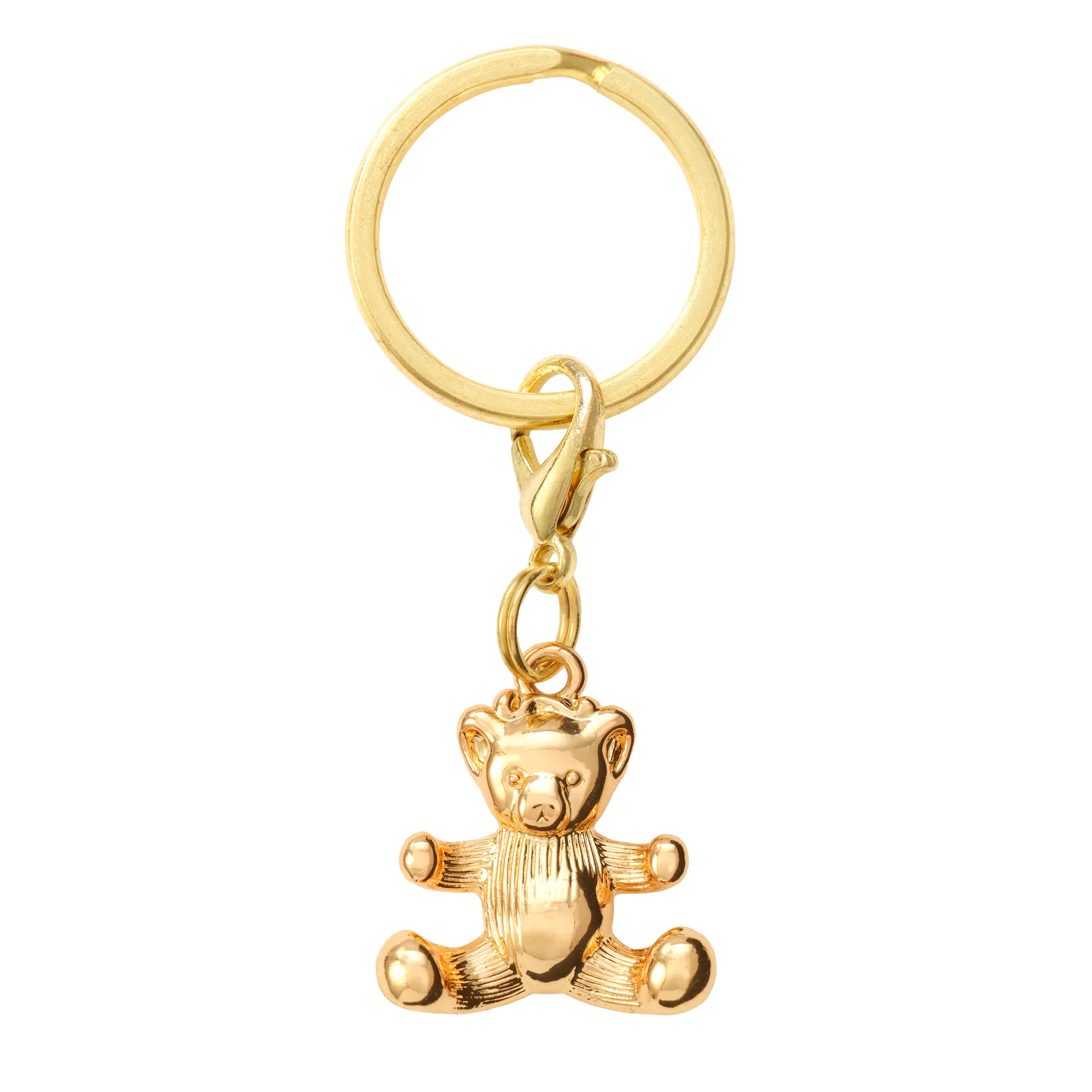 Gold Bear Collar Charm