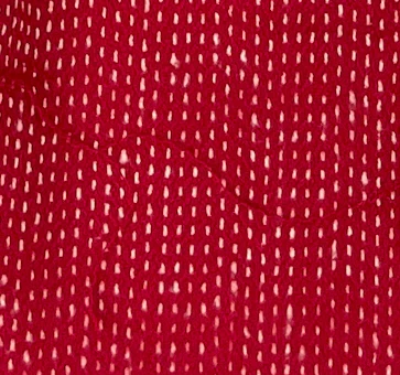 Berry Stitch Flannel Lady Bow Collar