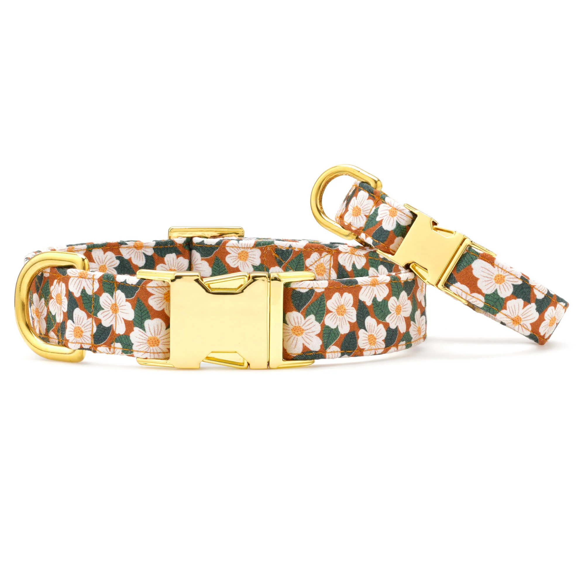 Chestnut Rose Dog Collar
