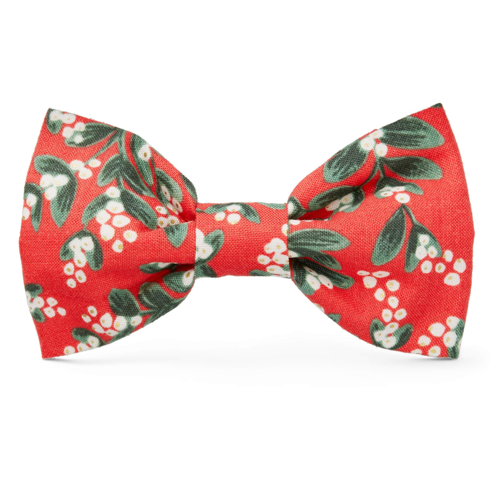Rifle Paper Co. x TFD Mistletoe Dog Bow Tie