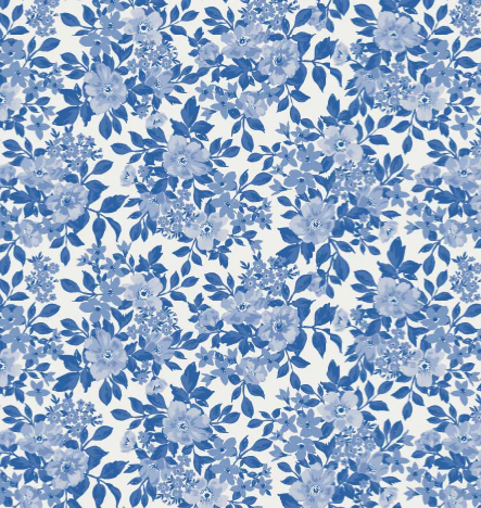 Blue Roses Waste Bag Dispenser