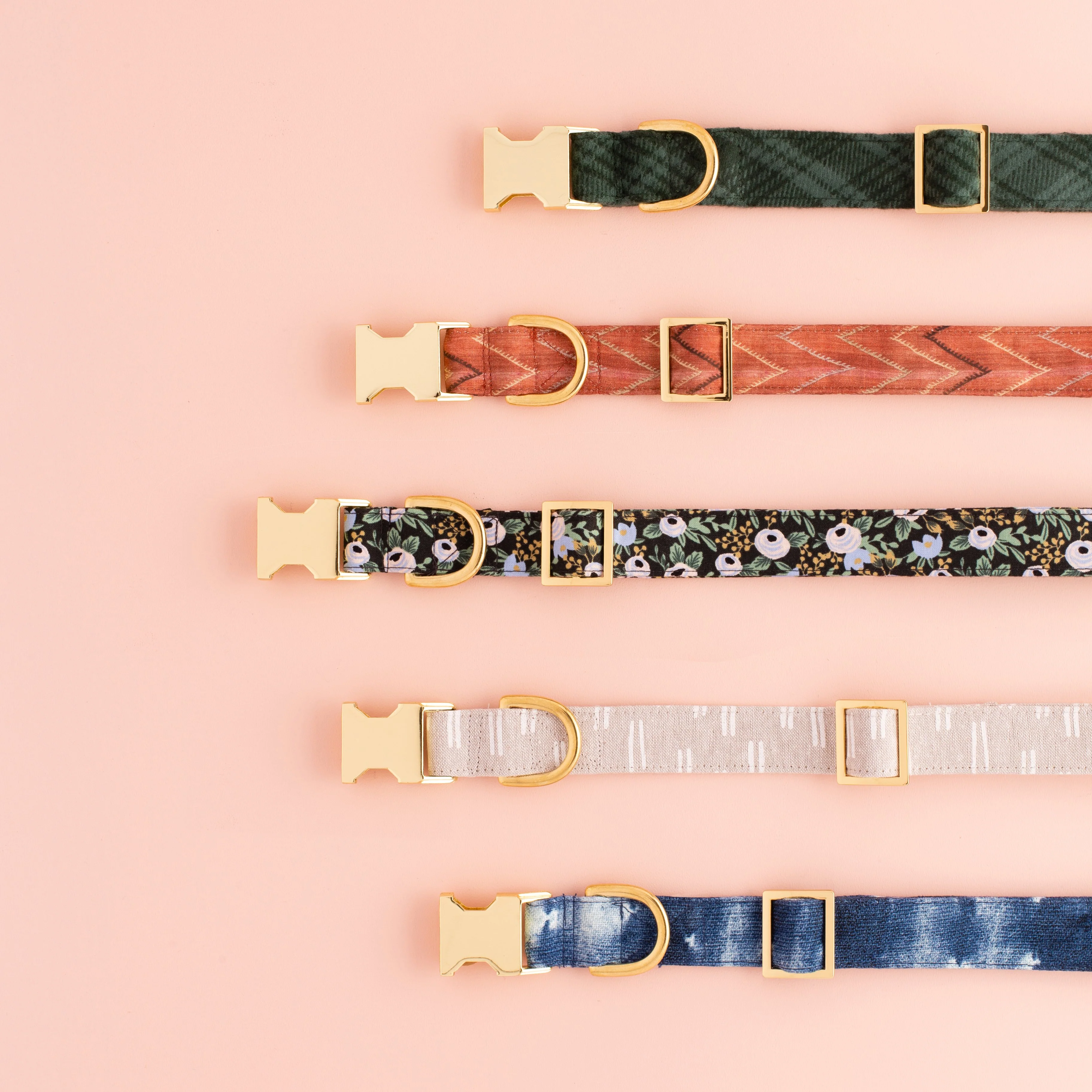 Indigo Mud Cloth Dog Collar