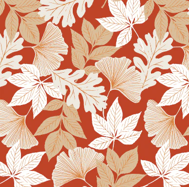 Autumn Leaves Rust Collar Walk Set