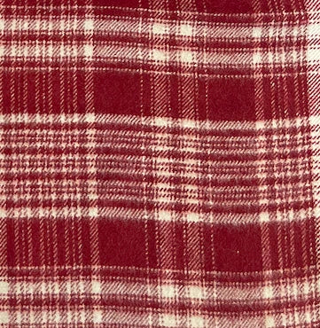 Marsala Plaid Flannel Dog Bandana