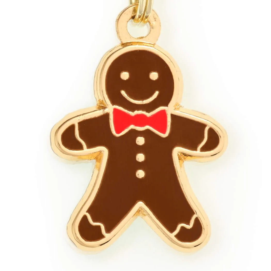 Gingerbread Man Collar Charm