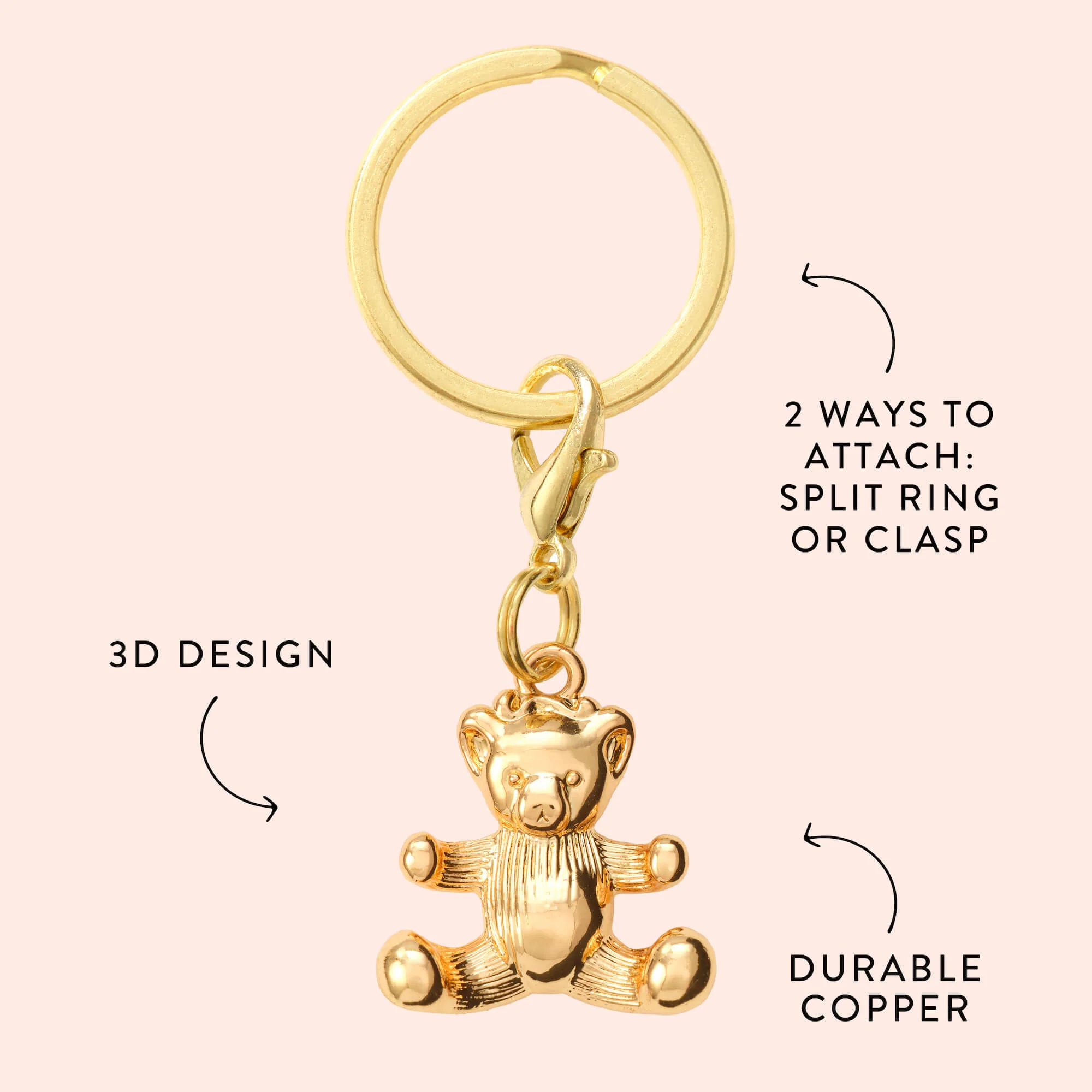 Love You Beary Much Collar Charm Set