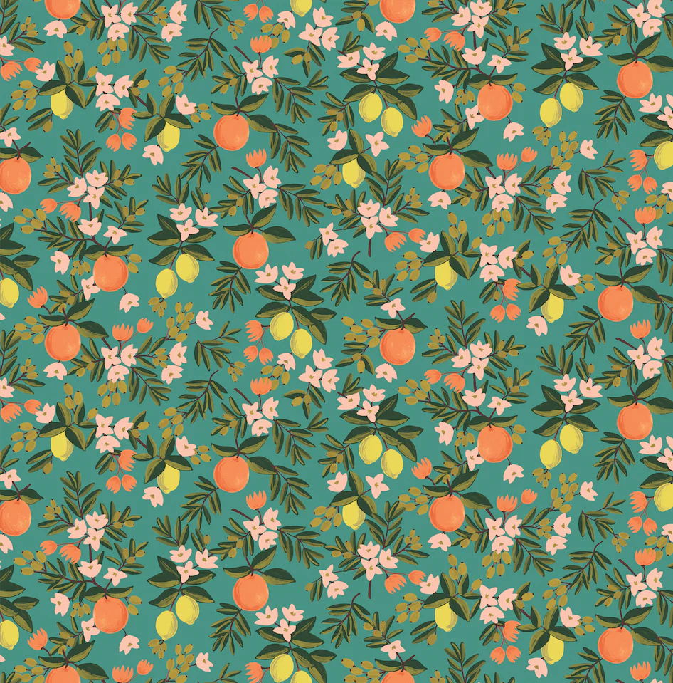 Rifle Paper Co. x TFD Citrus Floral Lady Bow Collar