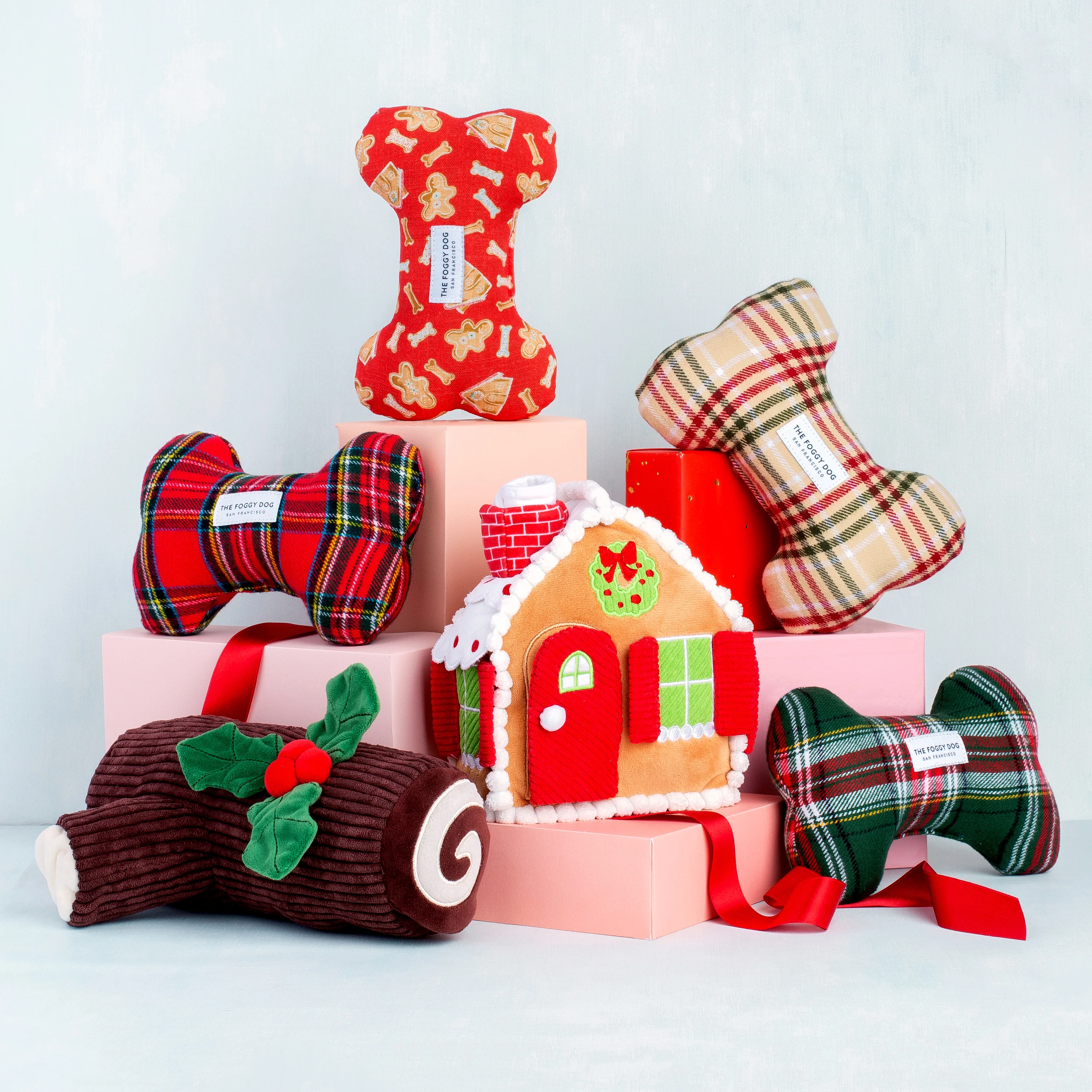 Gingerbread House Interactive Snuffle Dog Toy