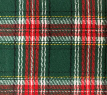 Holly Jolly Plaid Flannel Dog Squeaky Toy