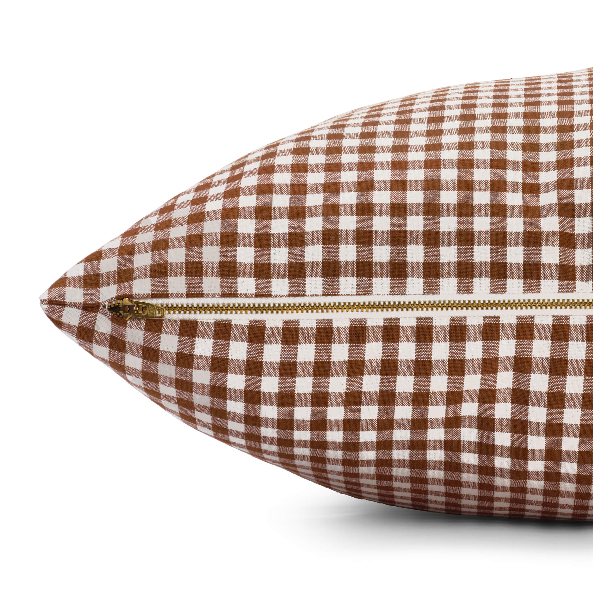 Heather Taylor Home x TFD Mini Gingham Nutmeg Dog Bed