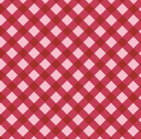 Raspberry Gingham Dog Bow Tie