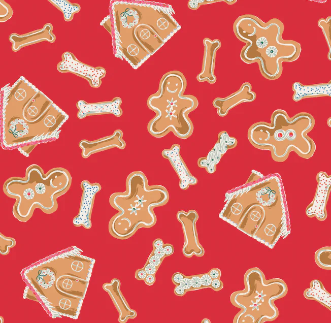 Baking Spirits Bright Dog Bow Tie