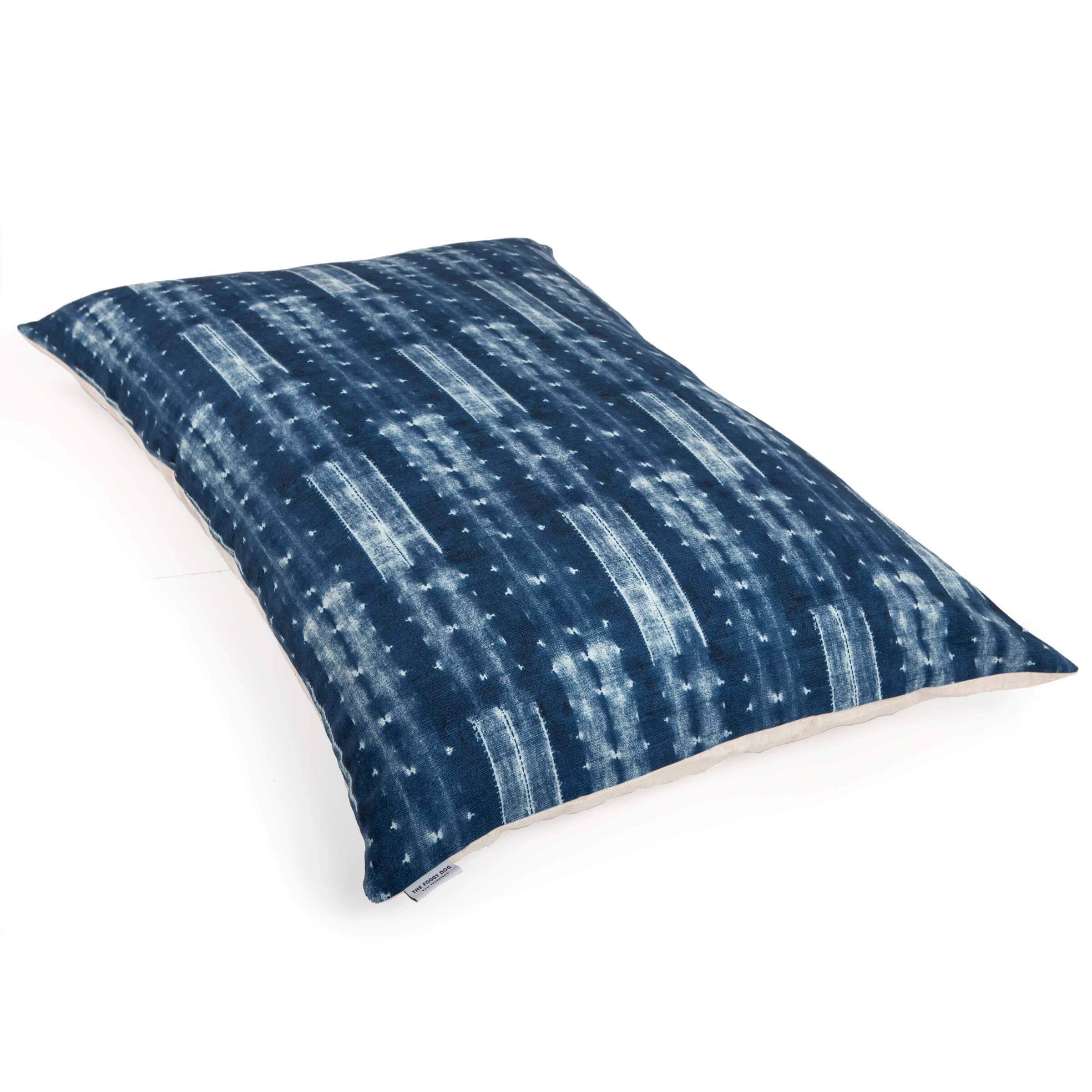 Indigo Mud Cloth Dog Bed