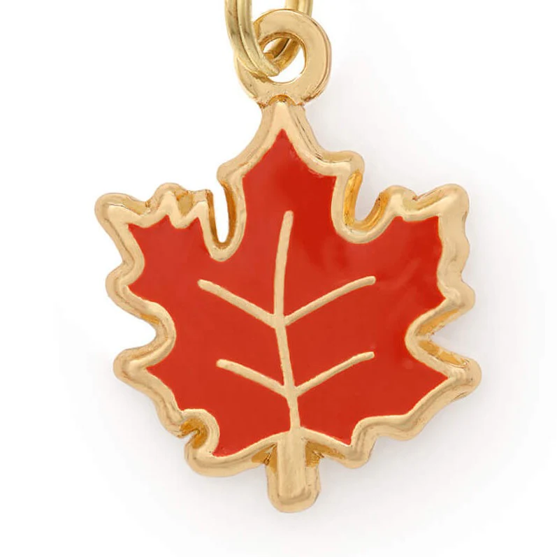 Maple Leaf Collar Charm