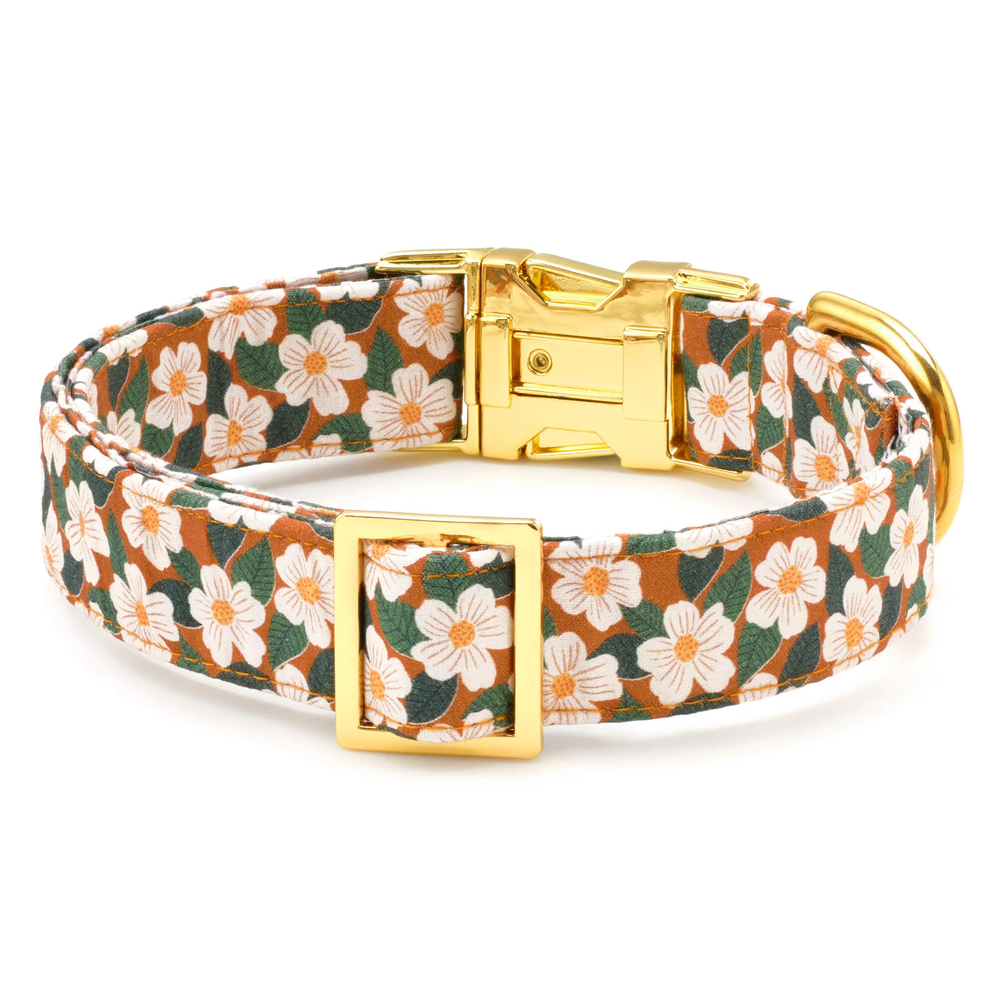 Chestnut Rose Dog Collar