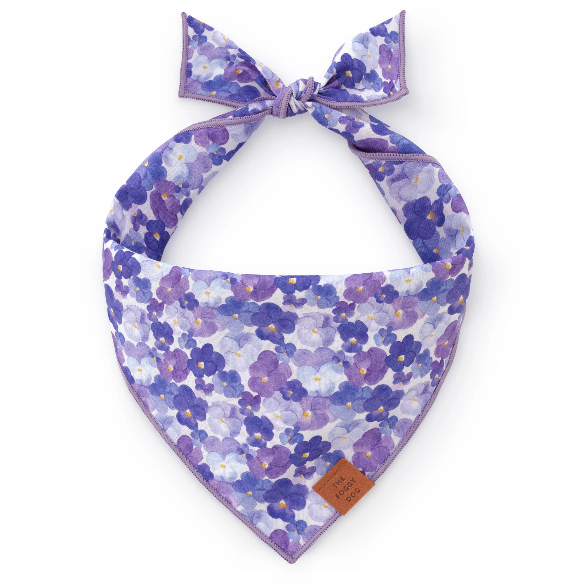 Pressed Pansies Dog Bandana