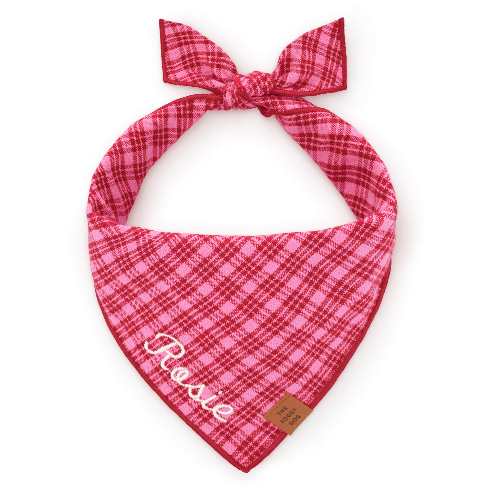 Heather Taylor Home x TFD Katherine Plaid Valentine Dog Bandana