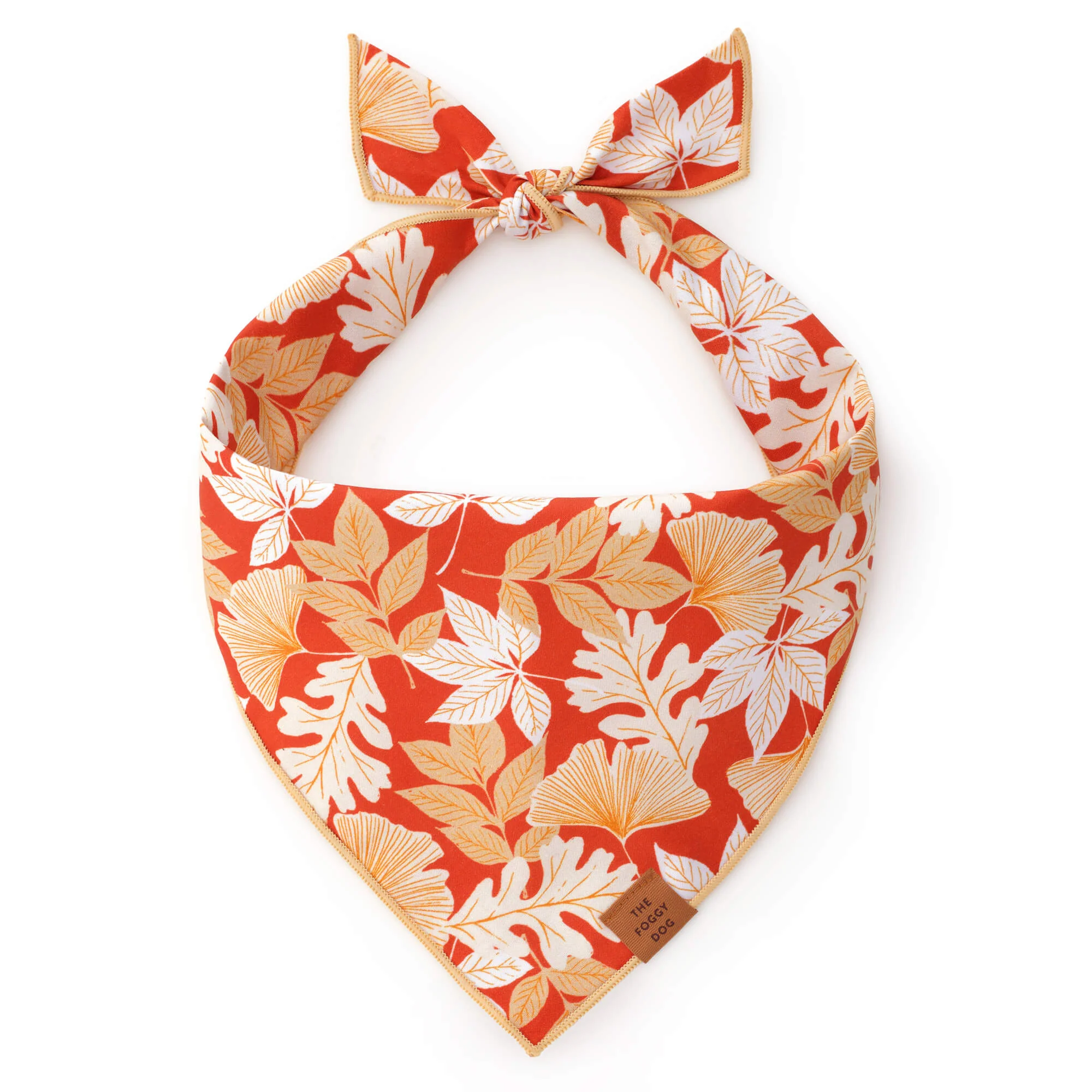 Autumn Leaves Rust Dog Bandana