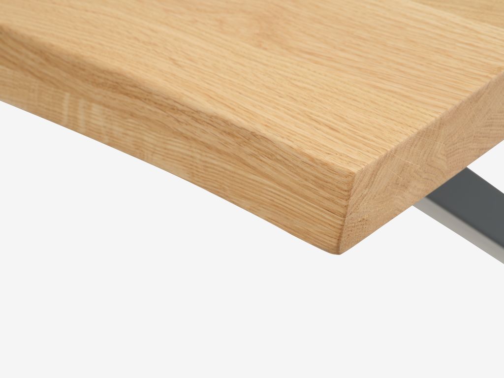 Dining table ROSKILDE/ROSLEV 80x140 natural oak/black