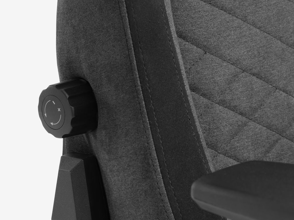Gaming chair ABILDAA anthracite grey fabric