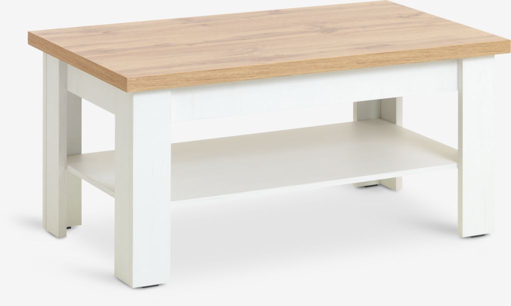 Coffee table MARKSKEL 60x110 white/oak
