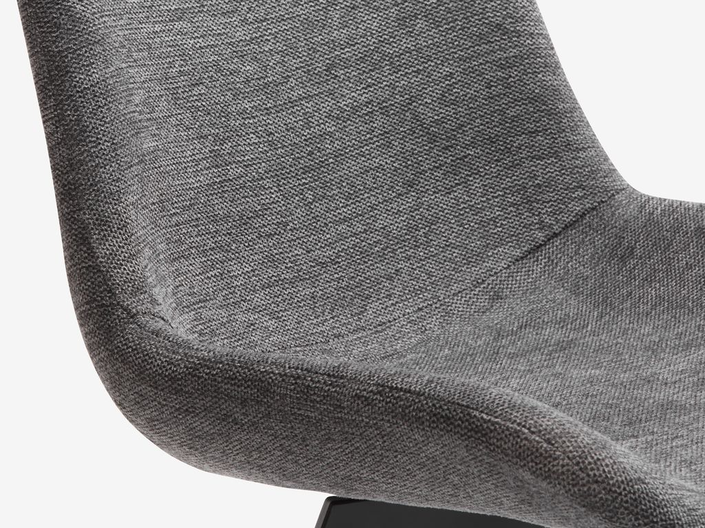 Dining chair HYGUM swivel grey/black