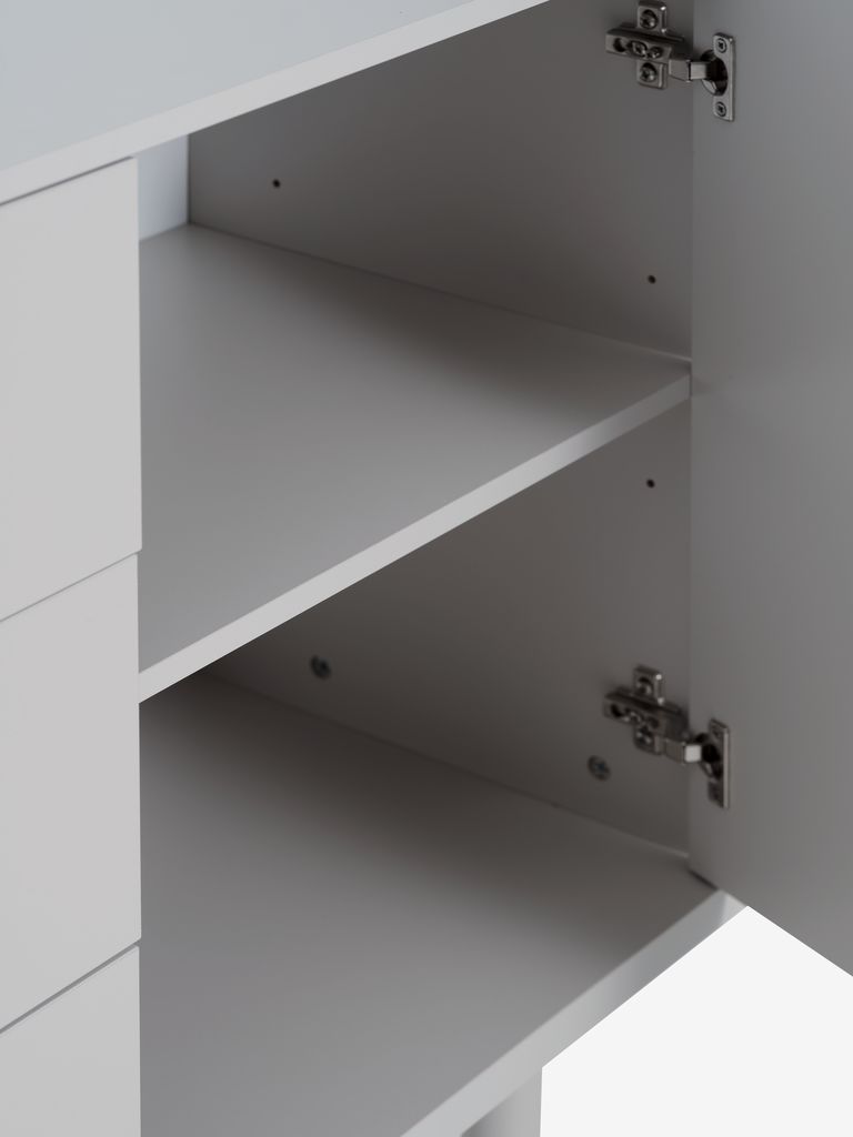 Sideboard BELLELUND 2 doors 3 drawers beige