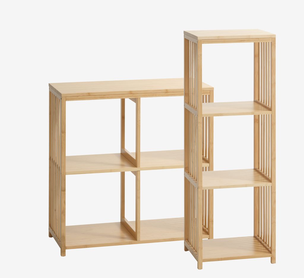 Shelving unit BALLUM 3 shelves bamboo