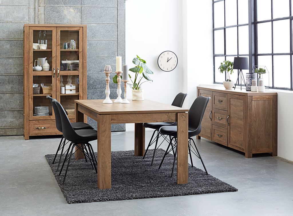 Sideboard JUNGEN 2 doors 3 drawers wild oak colour