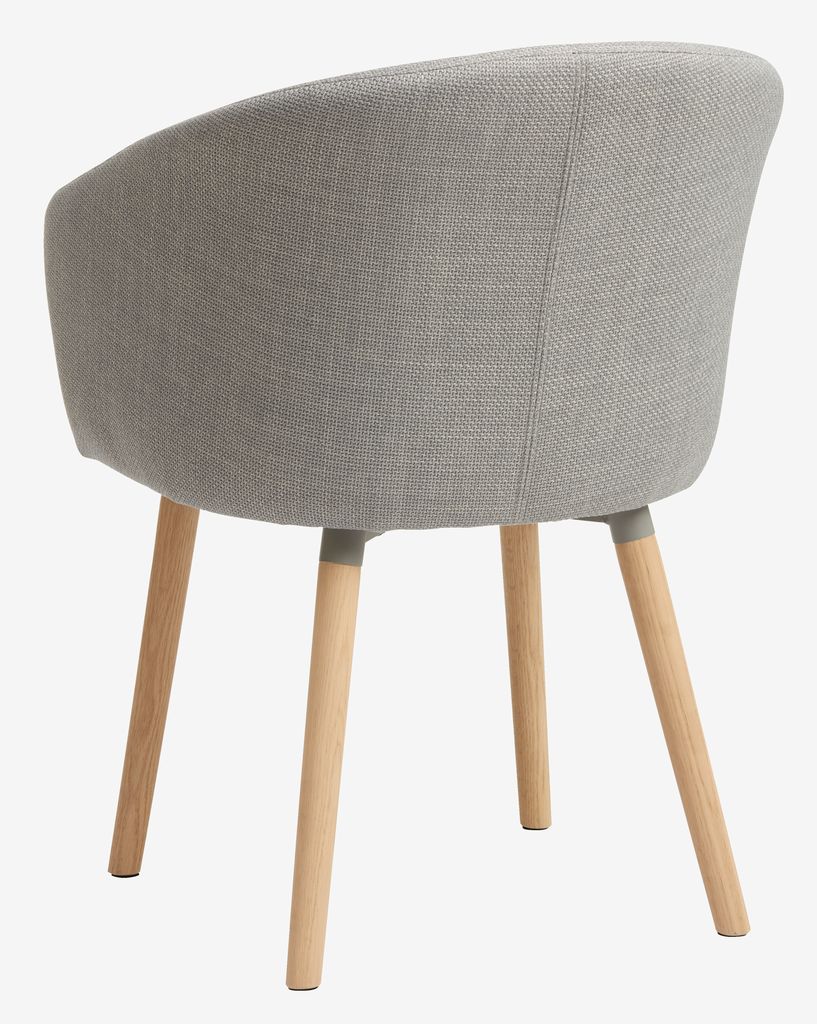 Dining chair KLOSTER light grey/oak