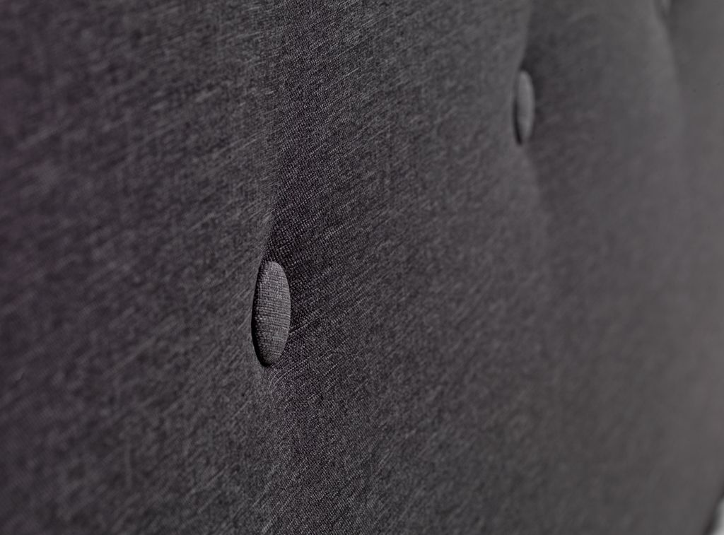 Bed frame KONGSBERG Double grey fabric