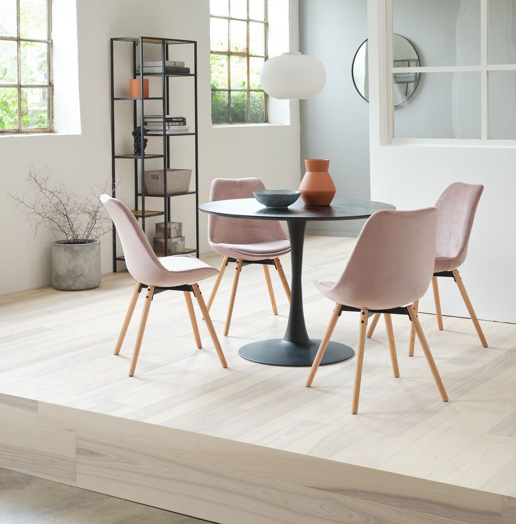 Dining table RINGSTED D100 black ash veneer