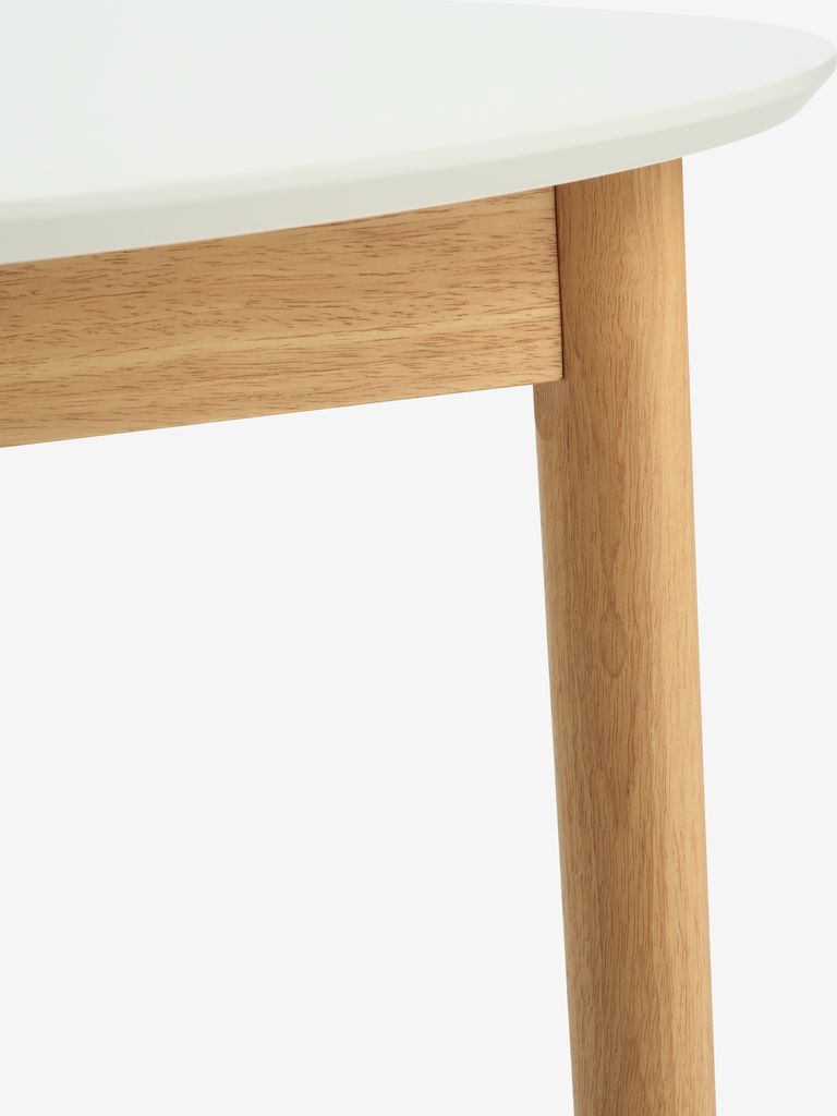 Dining table MARSTRAND 100x200/280 white/natural