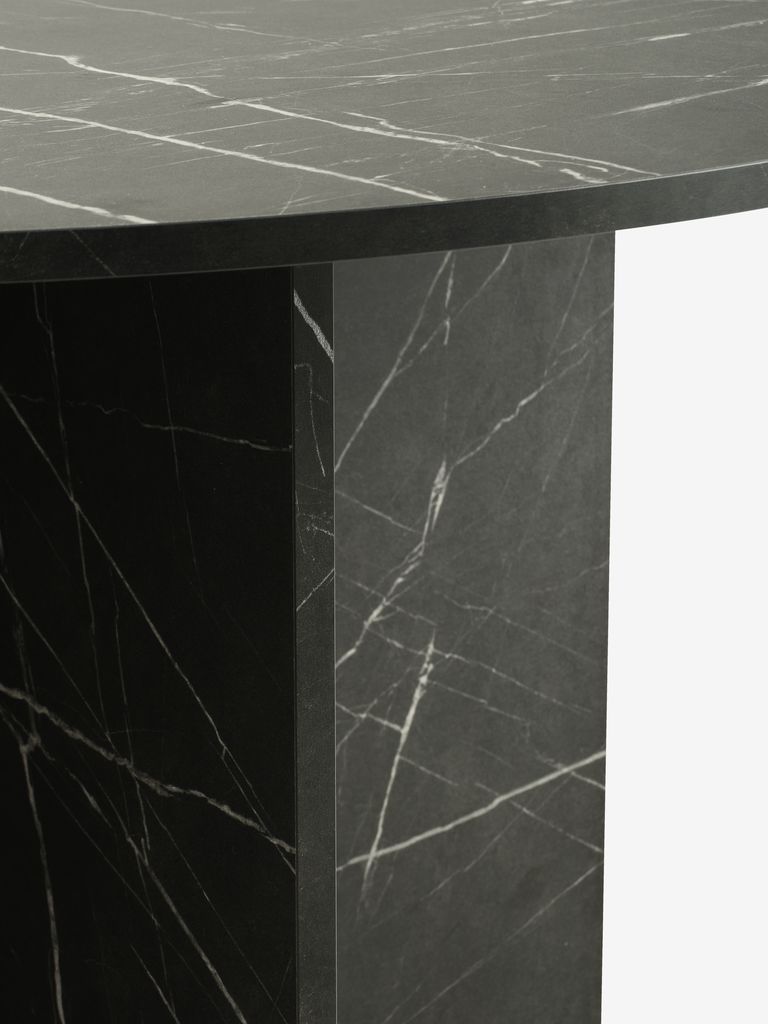 Dining table KRONDAL D110 marble black colour