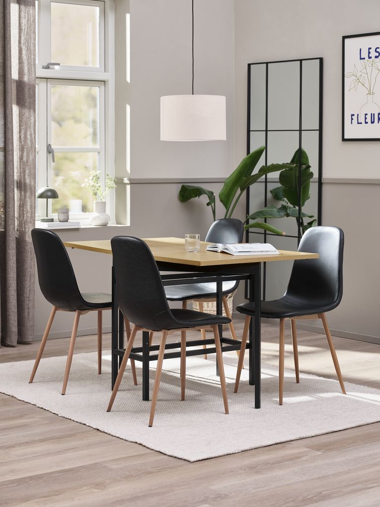 Dining table FOLDINGBRO 75x38/84/130 oak colour