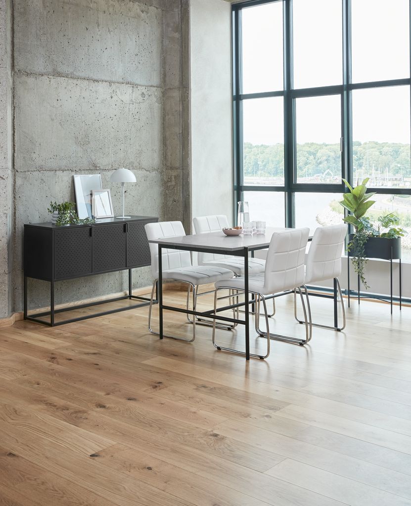 Sideboard VIRUM 3 doors black