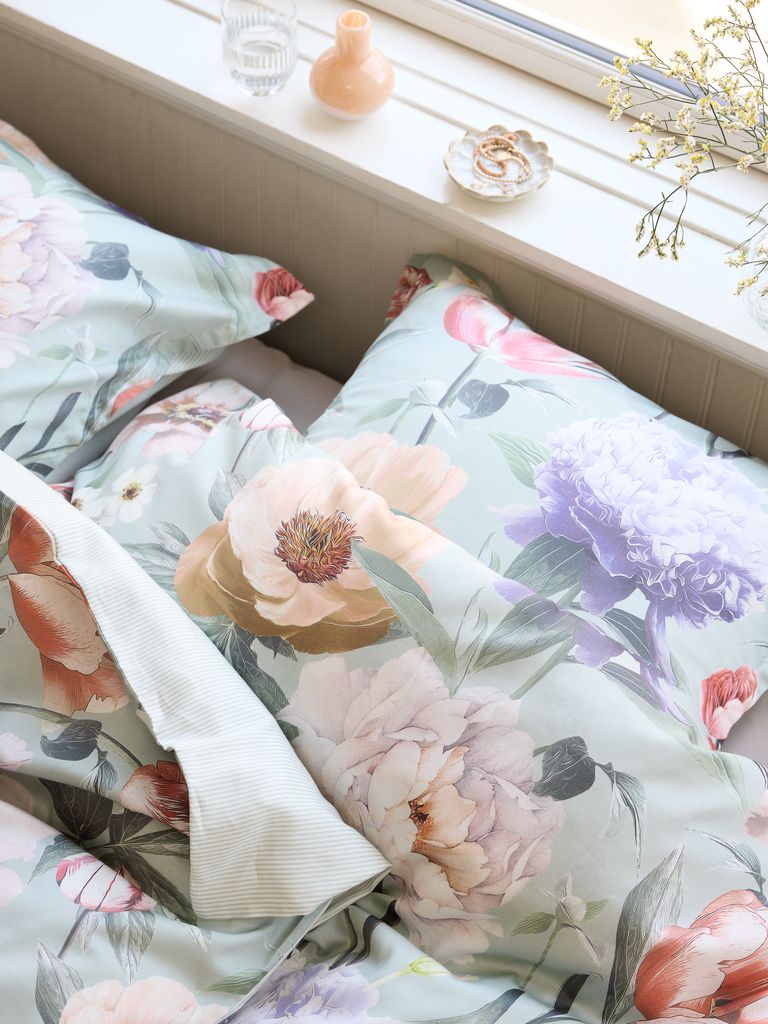 Sateen duvet cover set ERNA Double green