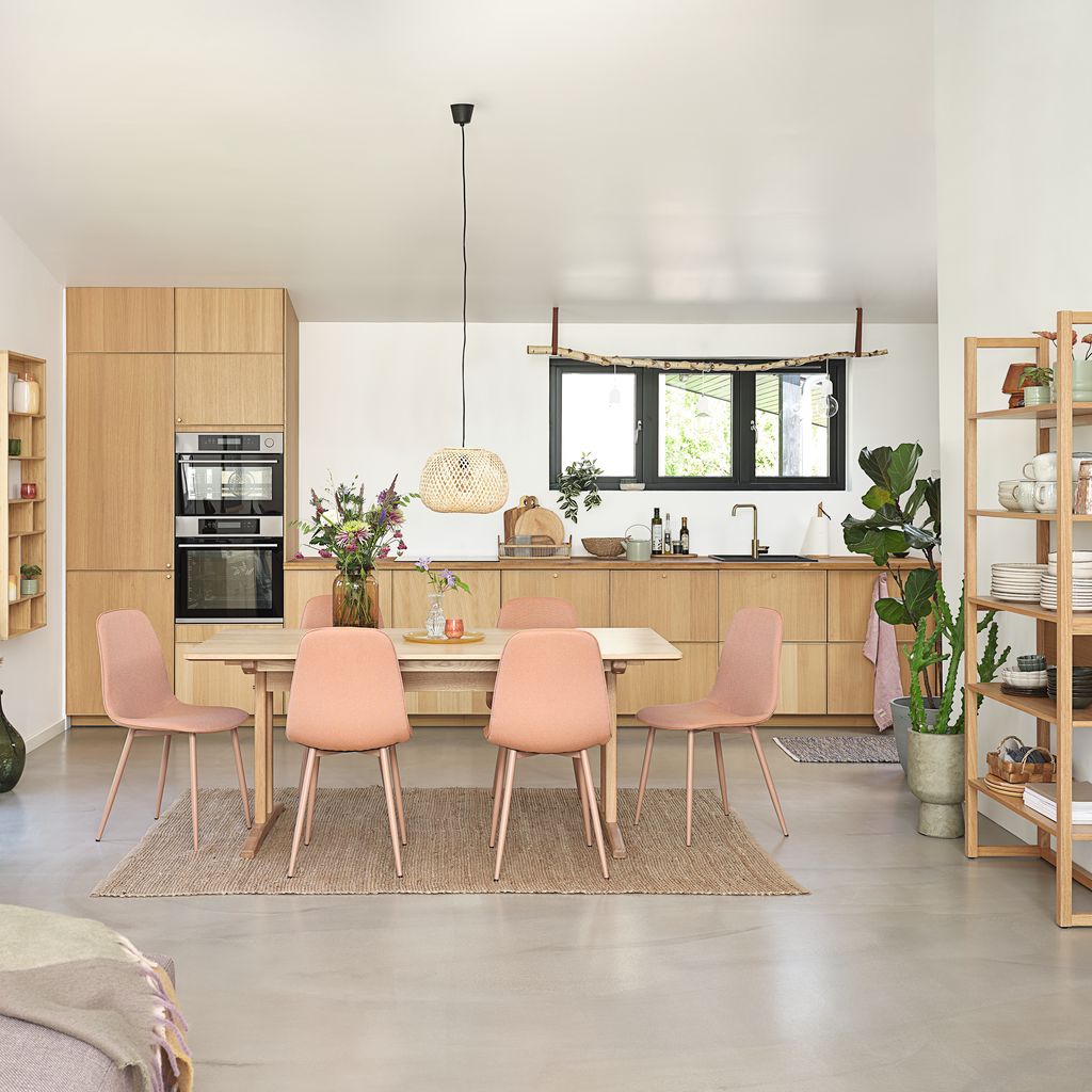 Dining chair BISTRUP dusty peach